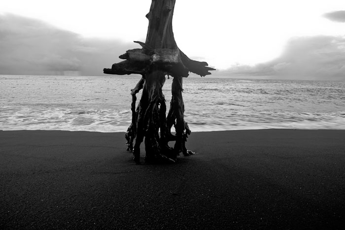 black sand beach South Shore Big Island